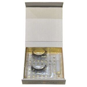 Battington Monroe 3D Faux Silk False Lashes Falsies with Glue Eyelashes Black